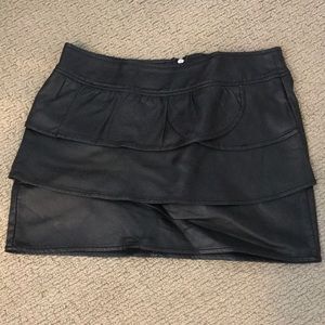 GB Faux leather ruffle skirt. Never worn.